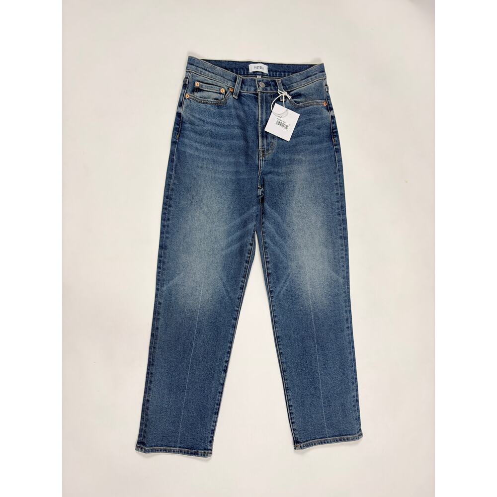 pistola Straight Leg Charlie Jeans in Medium Blue - Picture 4 of 16